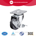 Mini 1.5 Inch 30kg Plate Brake TPE Caster